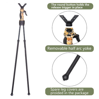 Aluminum Alloy Quick Release Leg Lock And Leg Angle Adjustment Hunting Shooting Sticks